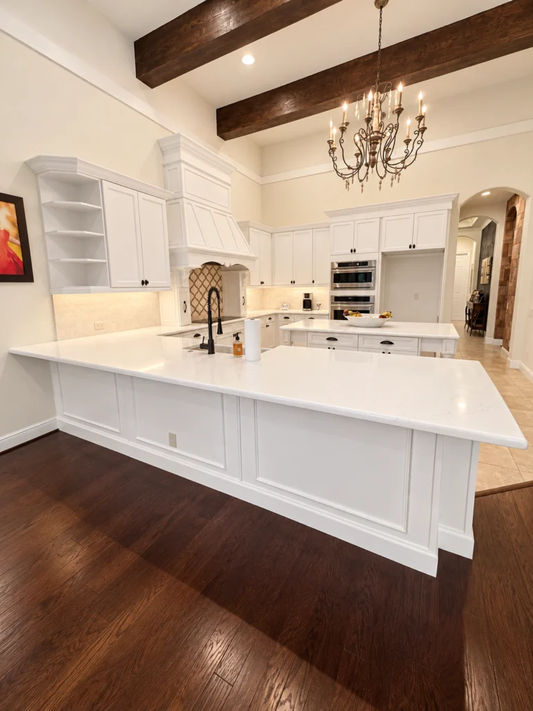 Lutz Cabinet Refinishing: An Outdated Kitchen Refinished in White Flour