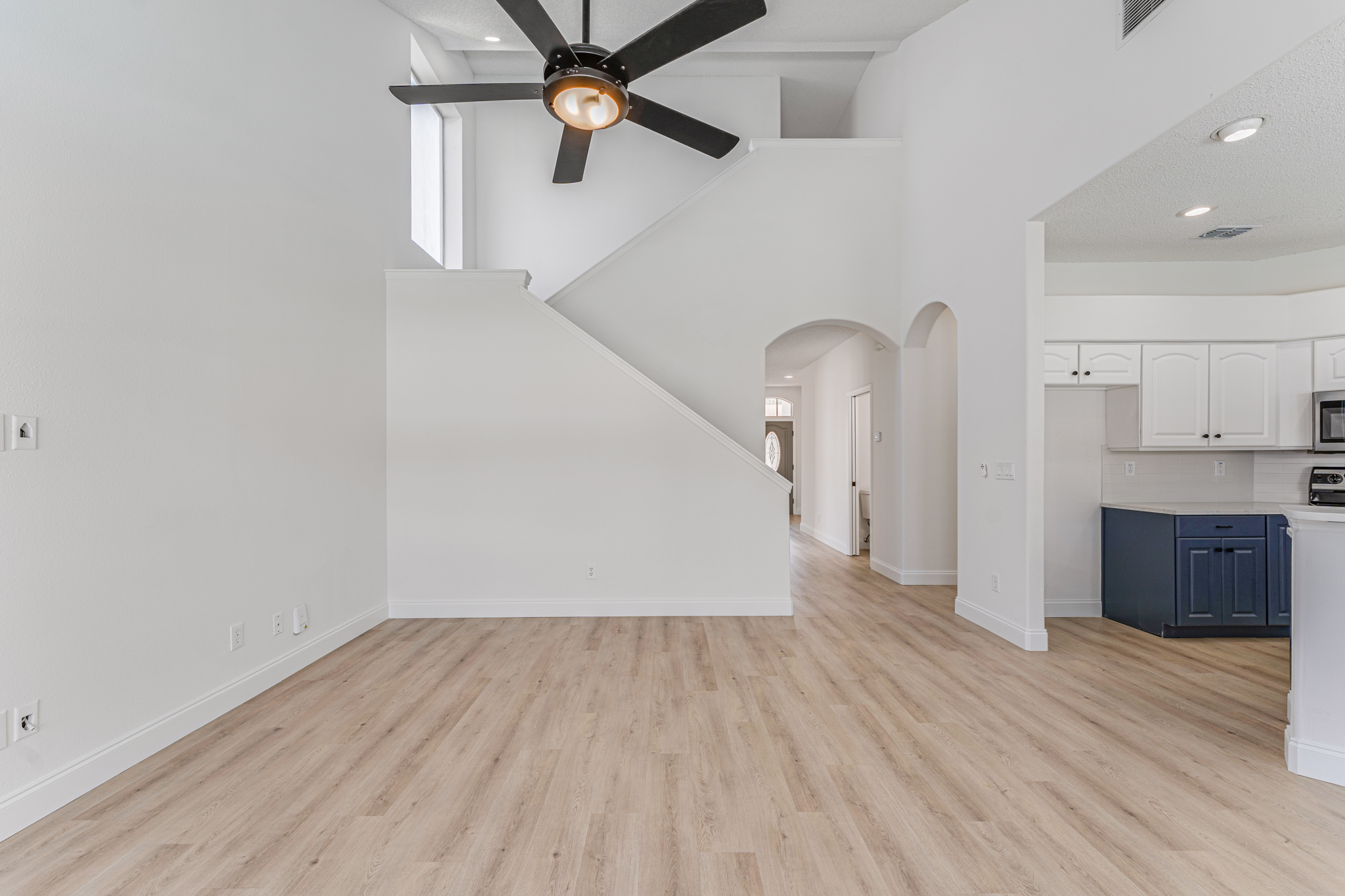 Tampa Bay whole home remodeling — open-plan whole home kitchen and living room remodel
