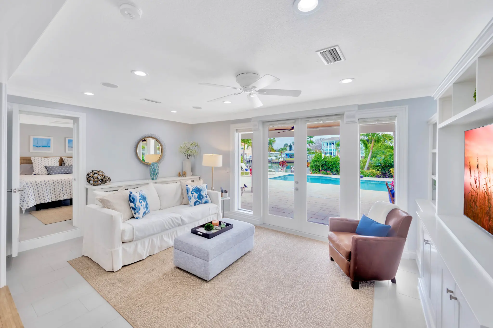 Tampa Bay whole home remodeling — completed covered outdoor kitchen and whole home remodeling project