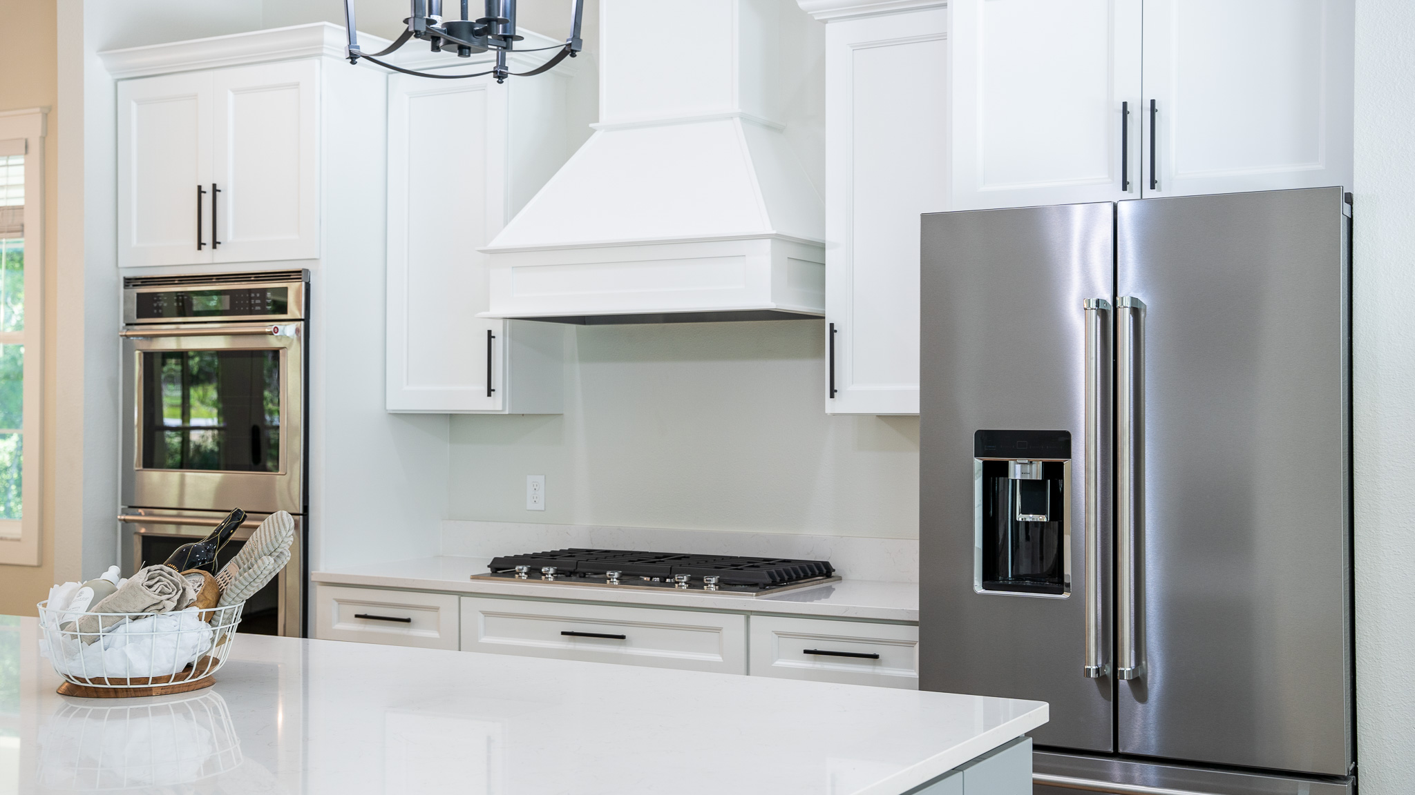 Tampa Bay kitchen remodeling — custom white and natural shaker kitchen remodel