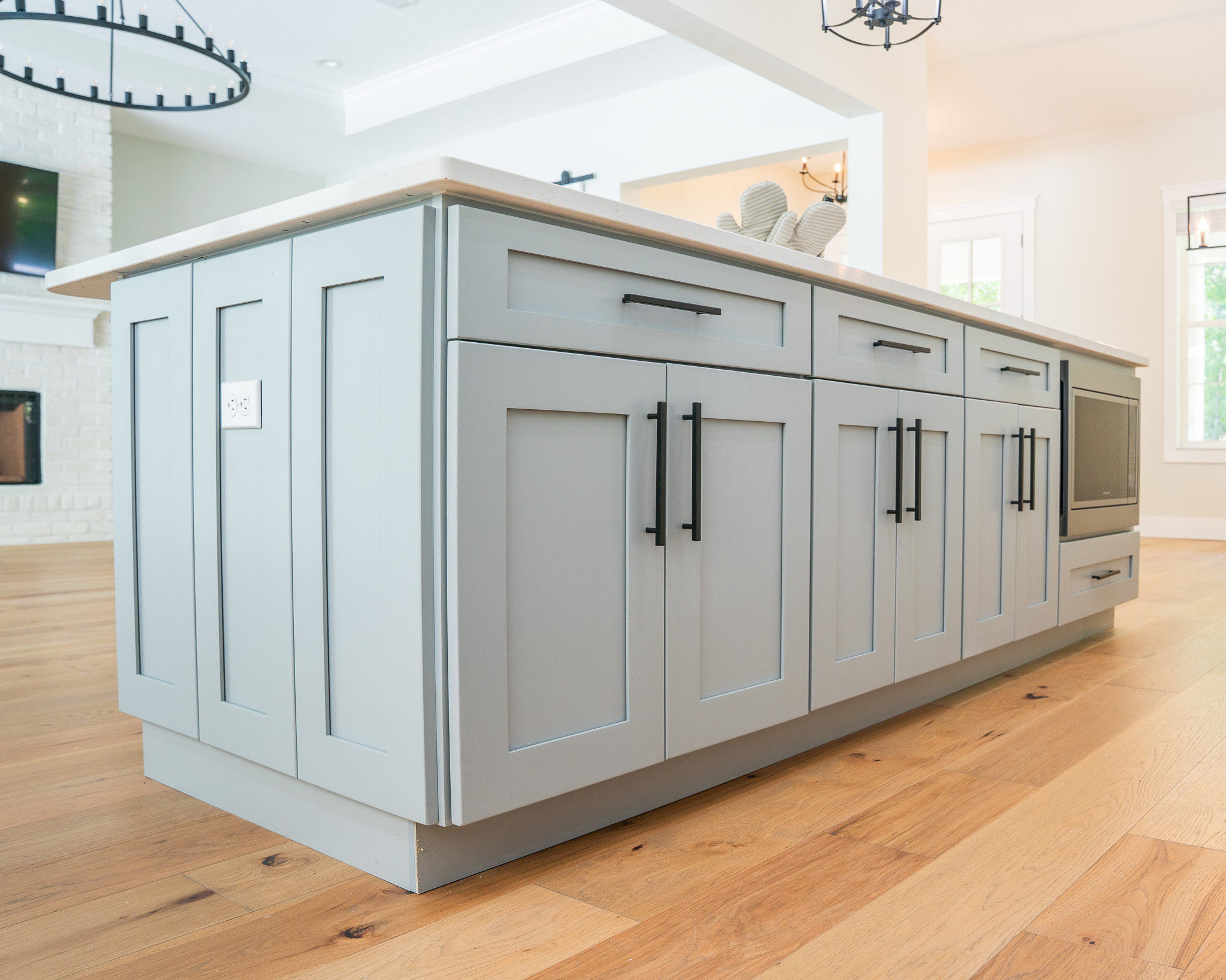 Tampa Bay kitchen remodeling — custom white and natural shaker kitchen remodel