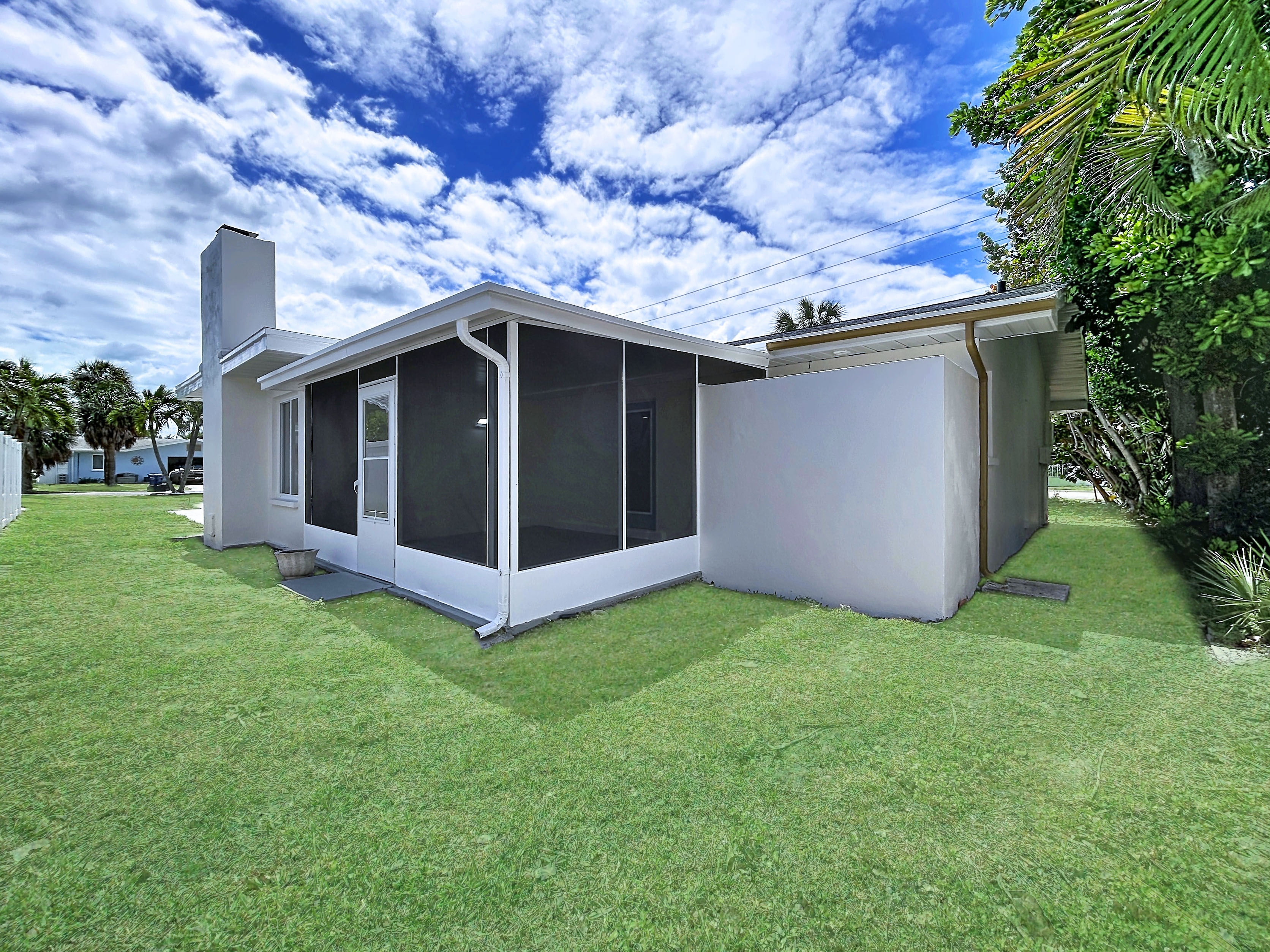 Rear screened lanai elevation &mdash; Belleair Beach