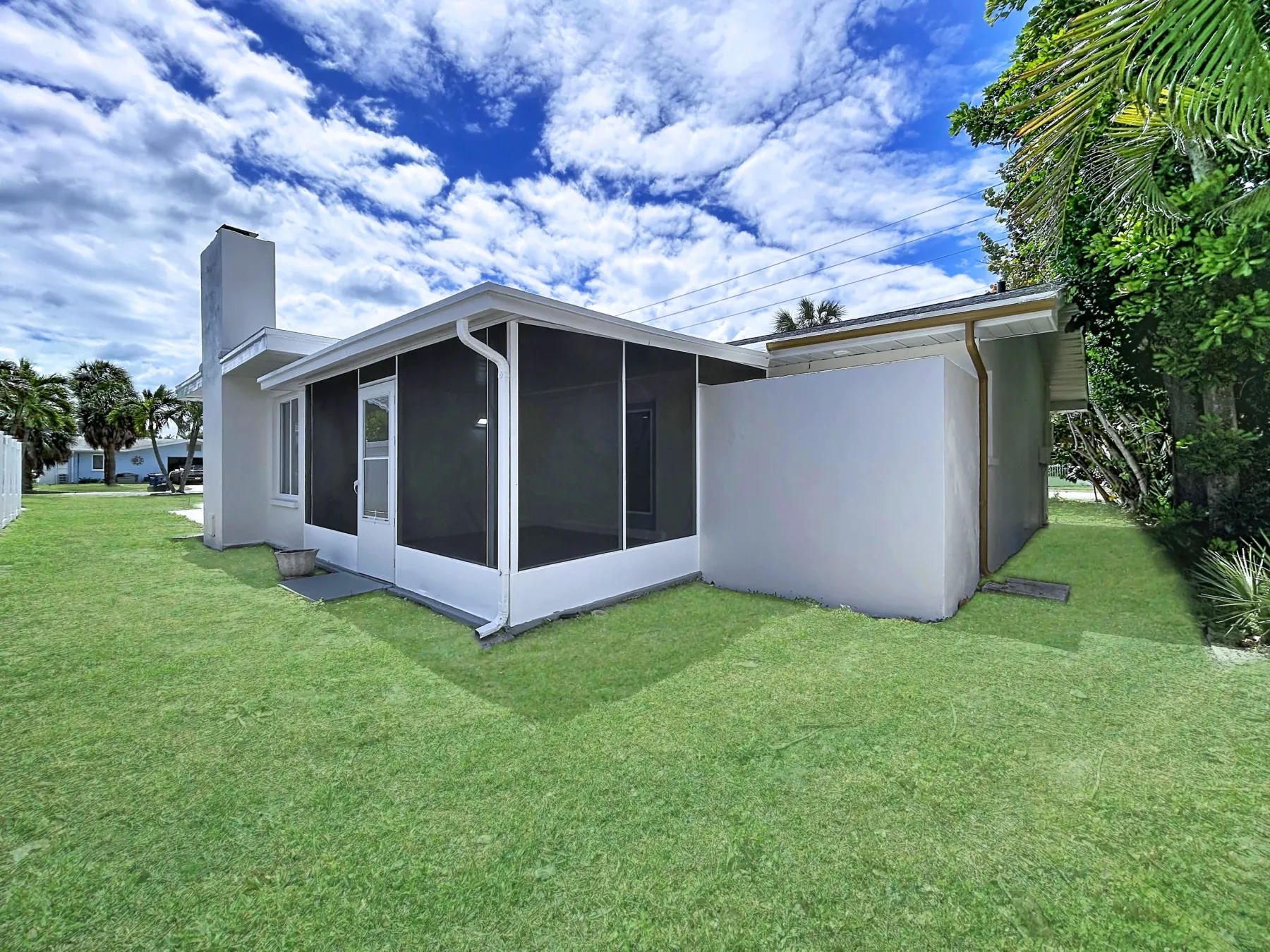 Rear screened lanai elevation &mdash; Belleair Beach